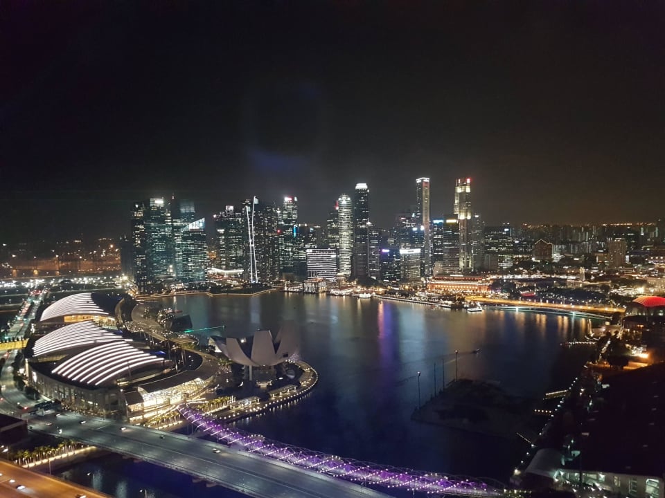 Hotel vom Riesenrad aus The Fullerton Bay Hotel Singapore
