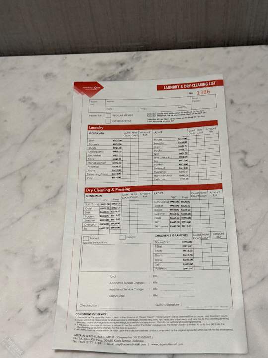 Zimmer Imperial Lexis Kuala Lumpur