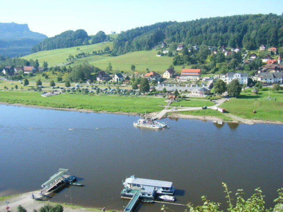Blick von der Burg Burghotel Altrathen