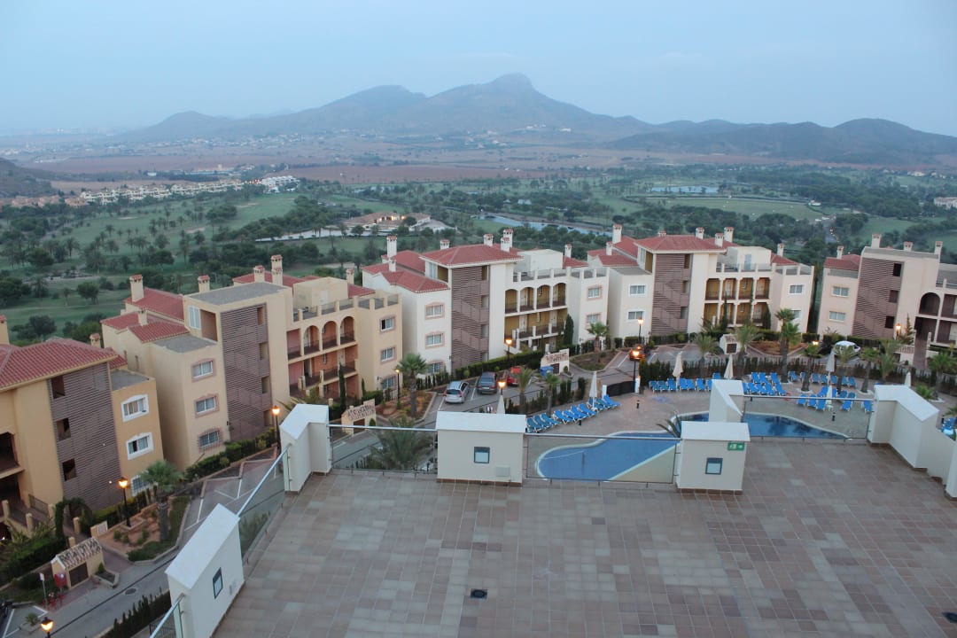 Ausblick aus dem Indischen Restaurant Las Lomas Village Apartments