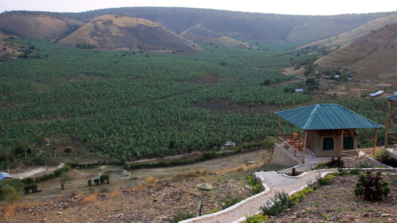 Ausblick Eagle's Nest Camp Mburo