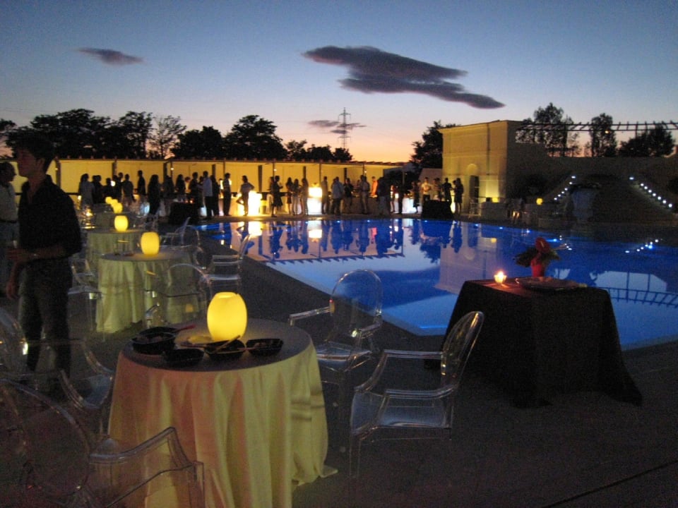 Piscina la sera  Hotel Relais Villa Cornér Della Regina