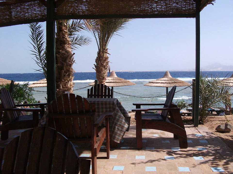Blick von der Beachbar aufs Meer Hotel Hauza Beach Resort