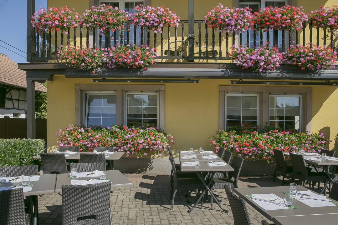 Terrasse Best Western Hotel Au Cheval Blanc Mulhouse Nord