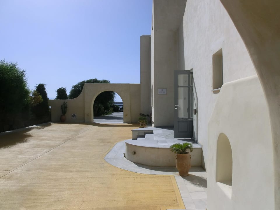 Eingang zur Rezeption Hotel-Apartments Poseidon Of Paros