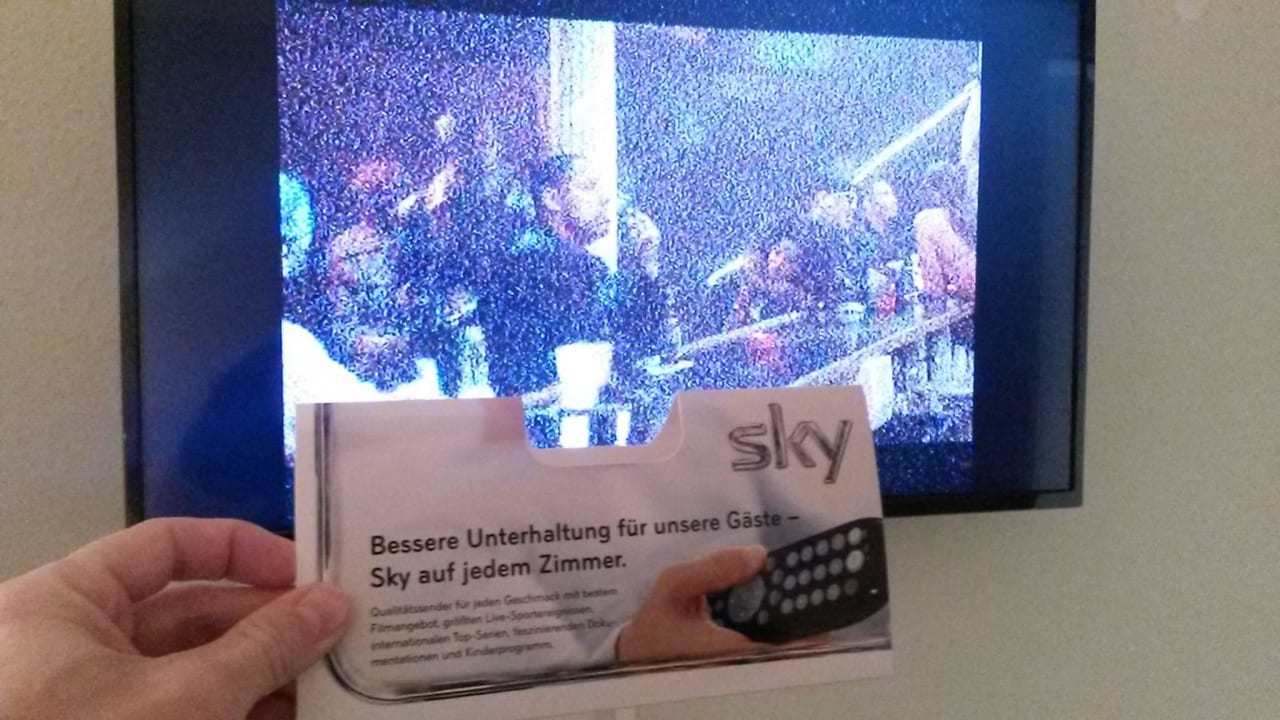 Grisselbild aber immerhin gratis Sky Hotel Antares