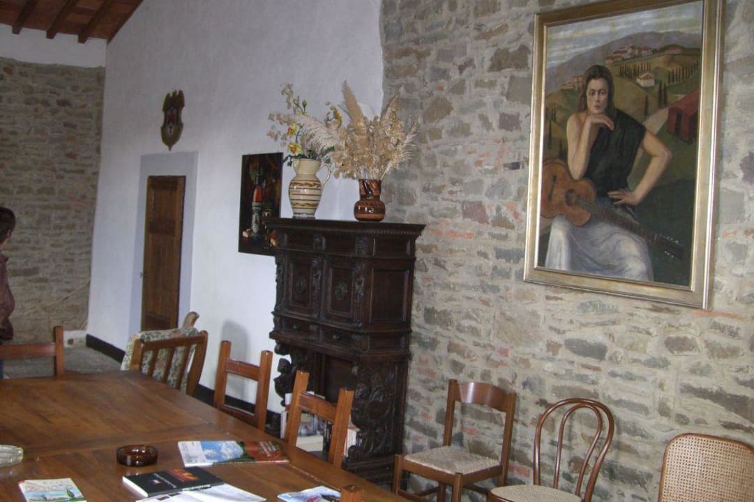 Aufenthaltsraum mit Fernseher Hotel Fattoria Castelvecchi