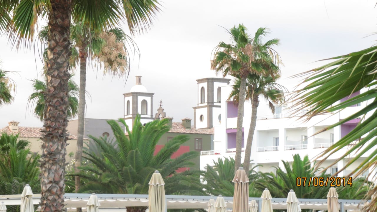 Blick aufs Hotel nebenan Hotel Riu Gran Canaria