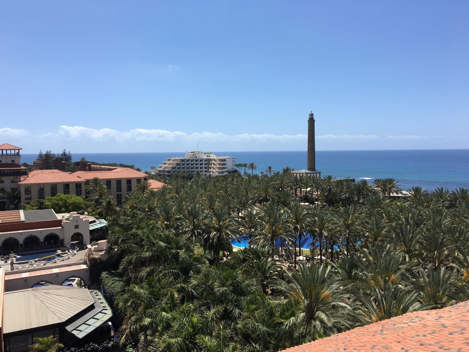 Aussicht vom Hotelaussichtsturm auf die Anlage Lopesan Costa Meloneras, Resort & Spa