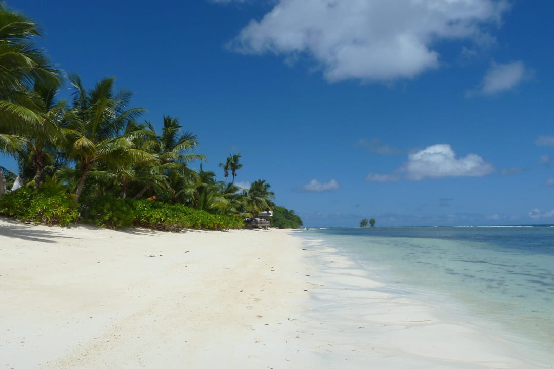 Anse reunion Richtung Buffetrestaurant La Digue Island Lodge