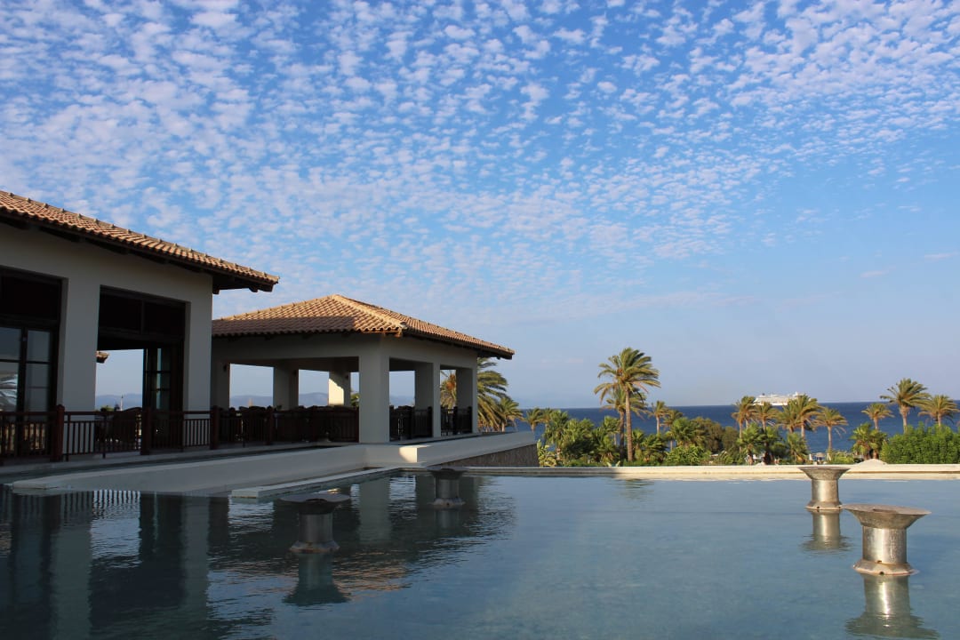 Ausblick von Pianobar auf Restaurant und Meer Grecotel LUXME Kos