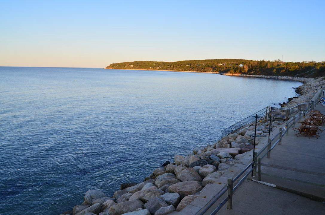 Ausblick vom Balkon Motel Pilgrim Sands