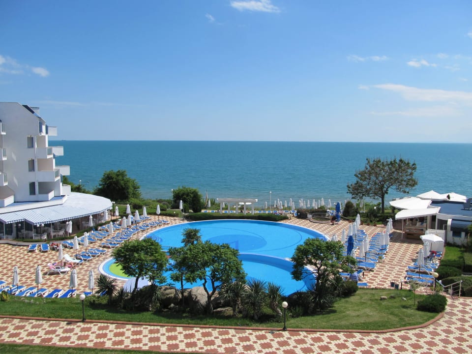 Ausblick vom Balkon Hotel Sineva Beach