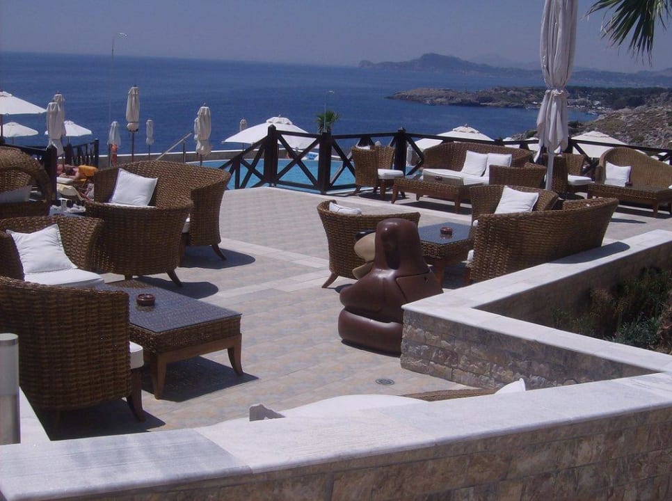 Terrasse am Pool Hotel Kalithea Horizon Royal