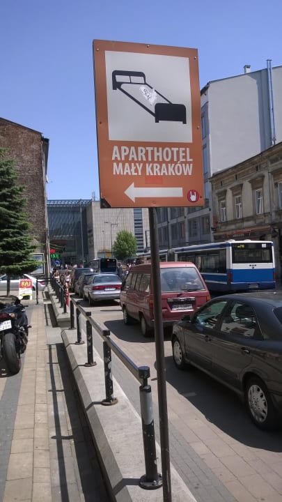 Einfahrt zum Hotel Aparthotel Mały Kraków