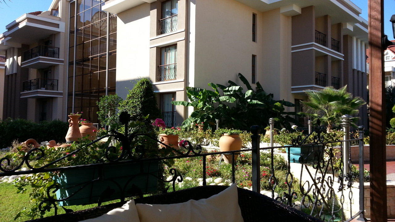 Blick von der Lobby-Lounge Hotel Turan Prince