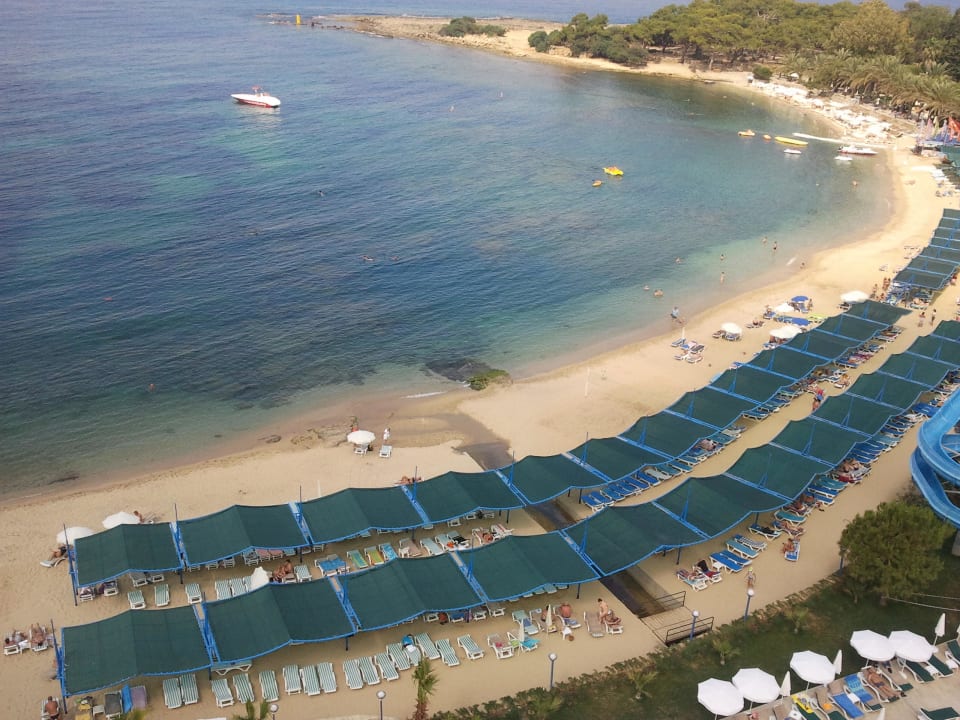 Strand vom Dach Özkaymak Select Resort Hotel