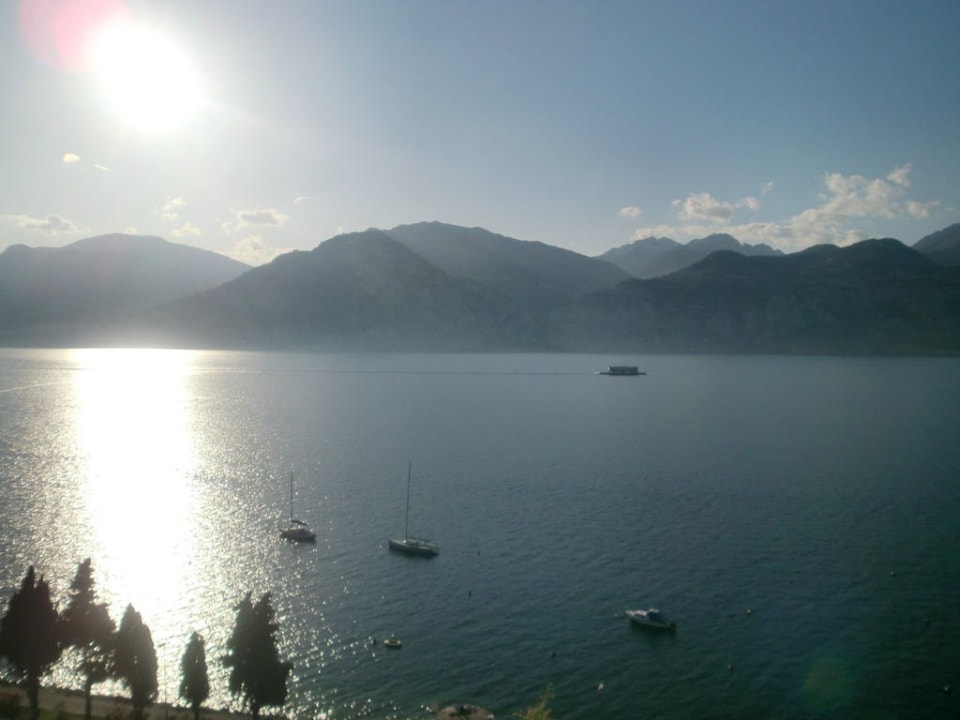 Ausblick vom Balkon des Hotelzimmers Hotel Garni Casa Alessandra