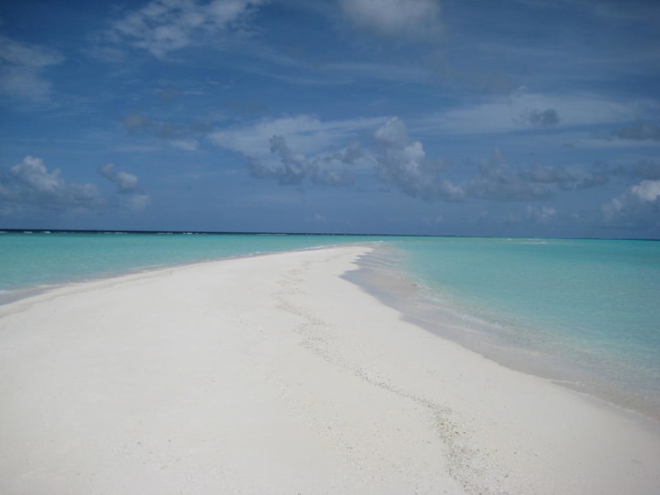 Sandbank wie immer menschenleer Kuramathi Maldives