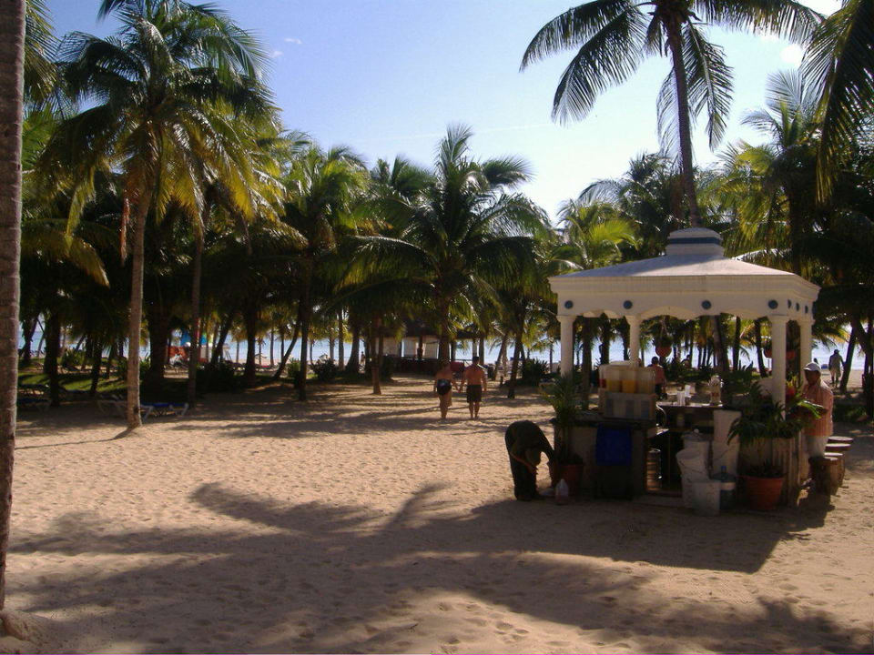 Blick auf die Strandbar Hotel Riu Palace Mexico