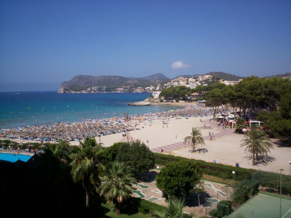 Ausblick aus Zimmer 513 auf den Strand Hotel Vibra Beverly Playa