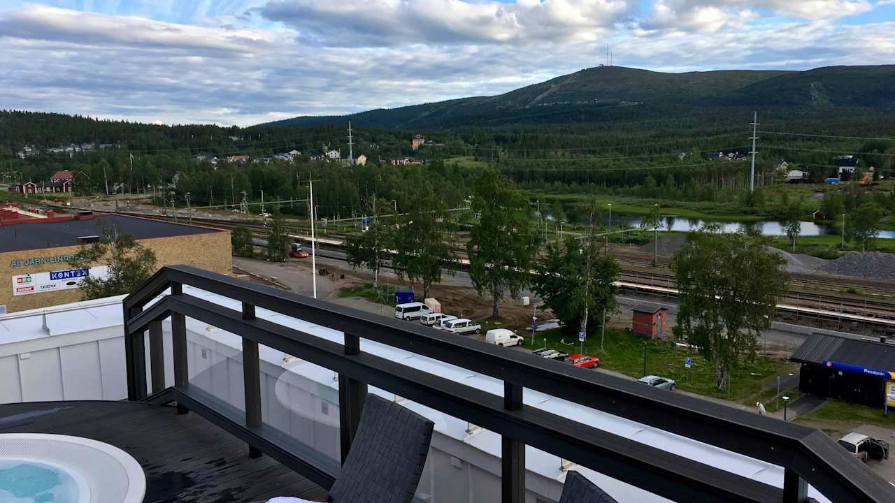 Blick vom 6. Stock Quality Hotel & Resort Lapland