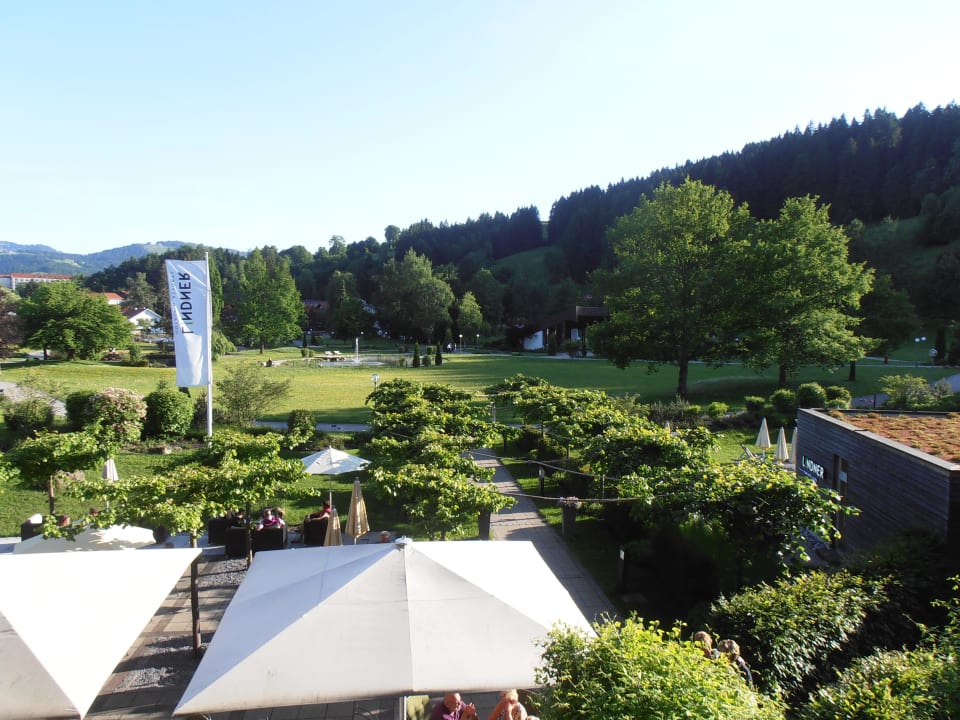 Blick vom Balkon Parkhotel Oberstaufen