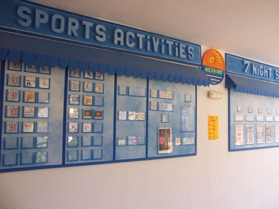 Informationstafel Hotel Nesrine