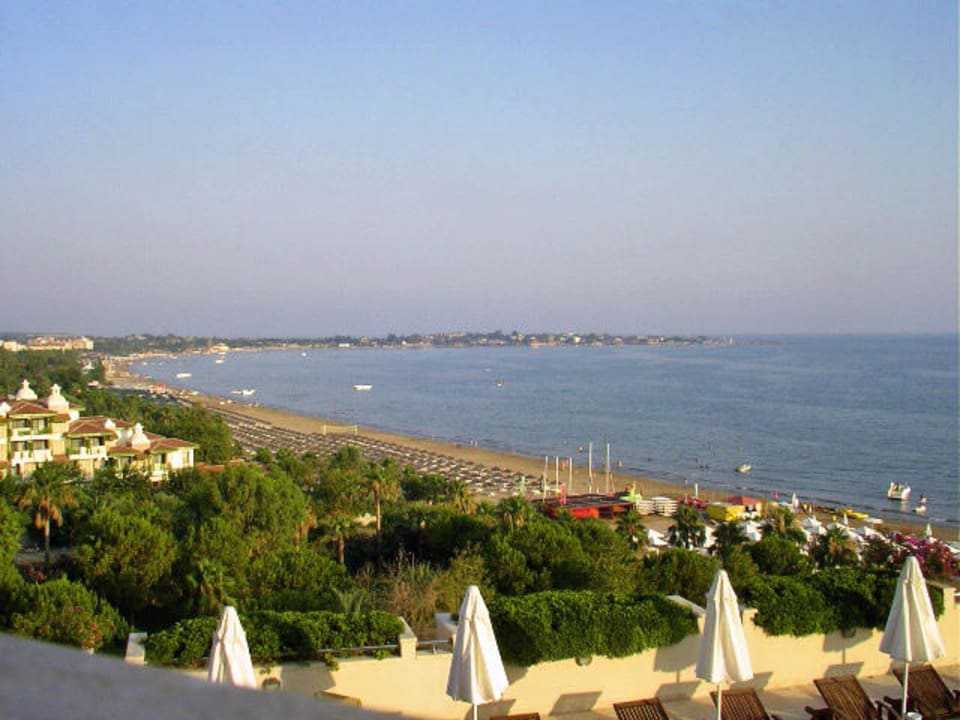 Aussicht vom Terrassenrestaurant Melas Resort Hotel