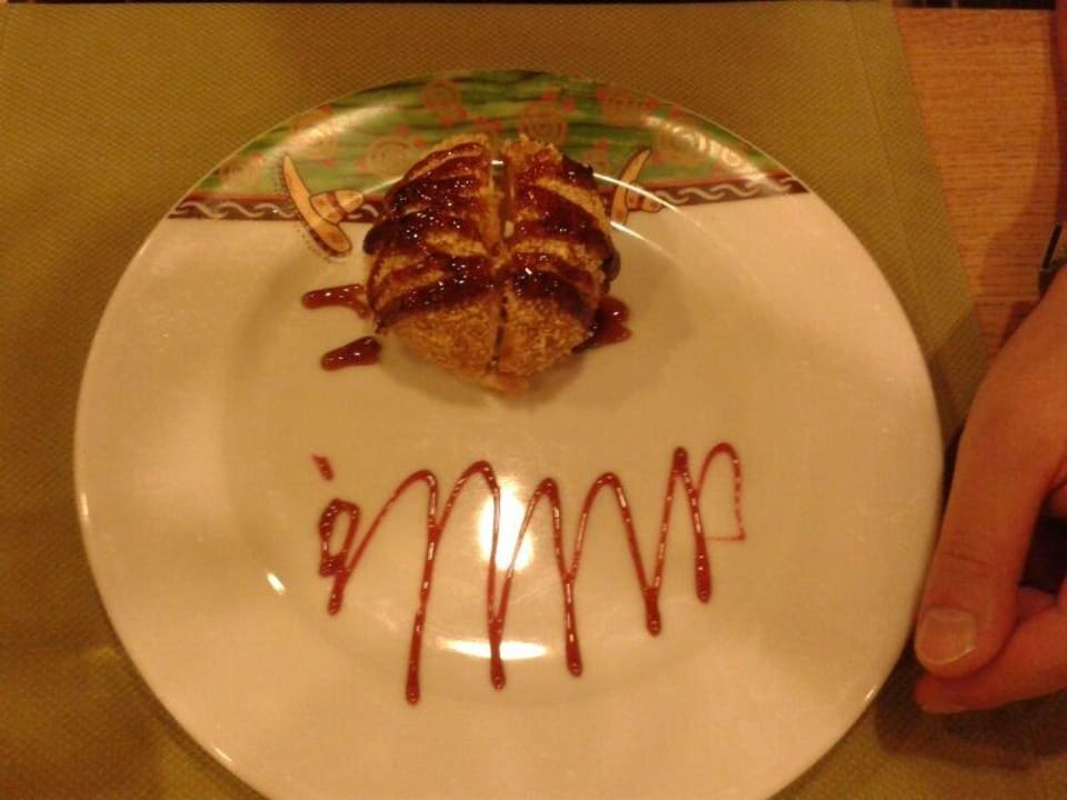 Gebackenes Eis beim Mexikaner - wahnsinnig lecker Aydinbey Kings Palace & Spa