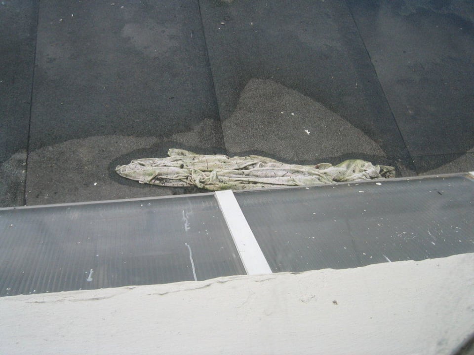 Ausblick Fenster Vordach Hotel Green White