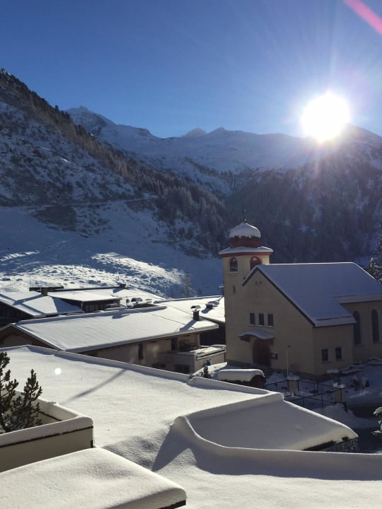 Blick auf den Gletscher Hotel Klausnerhof
