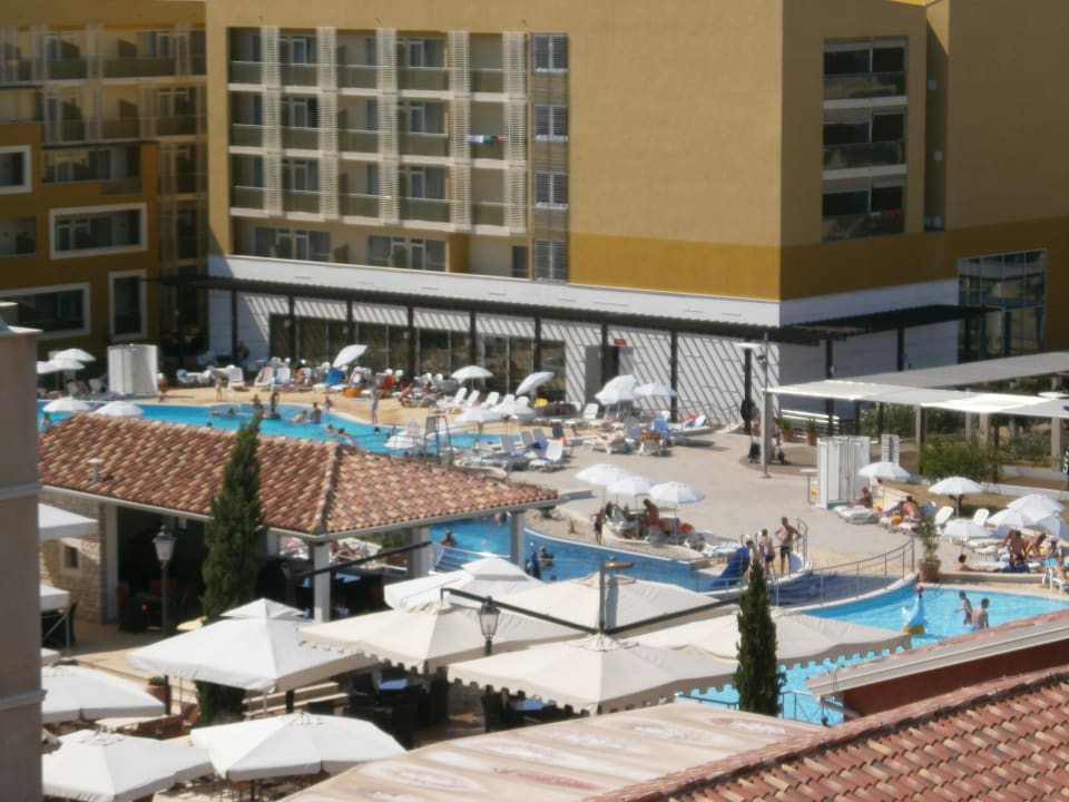 Vom Wasserrutschenturm aus Hotel Garden Istra Plava Laguna