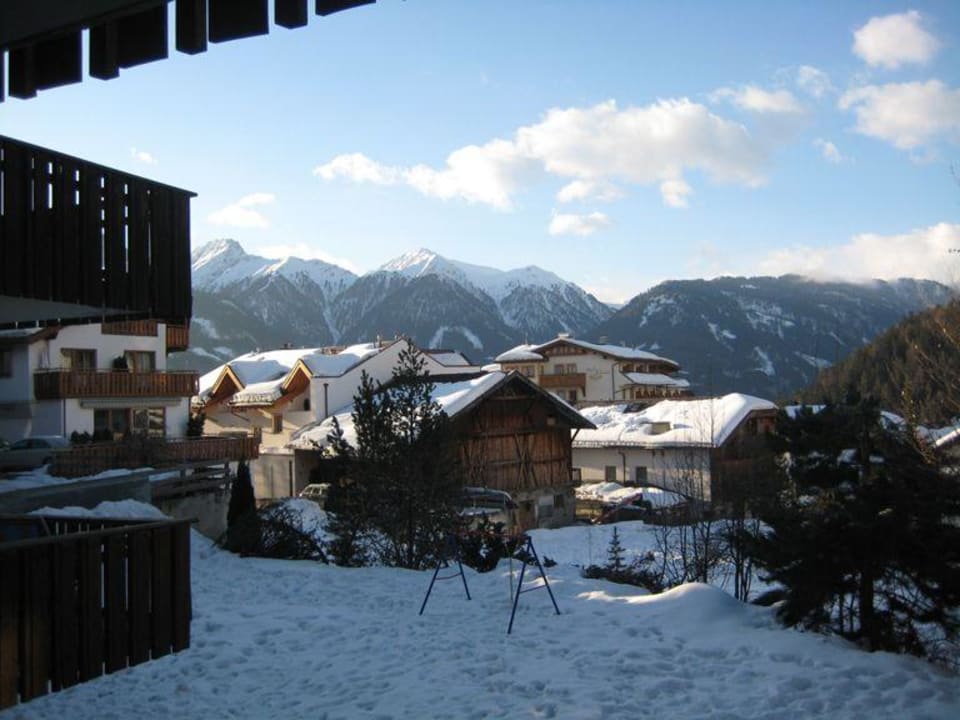 Blick vom Balkon Hotel Komperdell