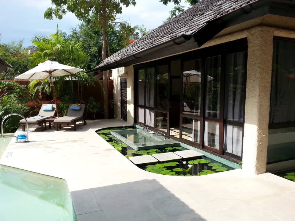 Gemütliche Terrasse mit Whirlpool Sheraton Hua Hin Pranburi Villas