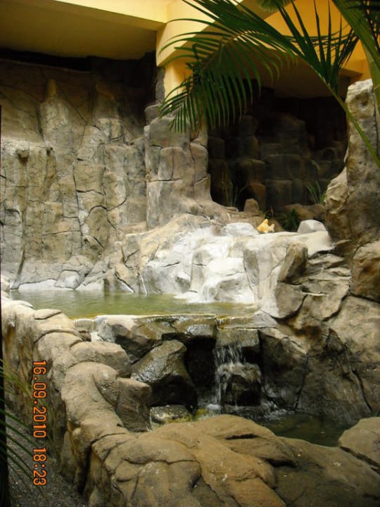 Ein kleiner Bach im Hotel mit Fischen H10 Playa Esmeralda - Adults only