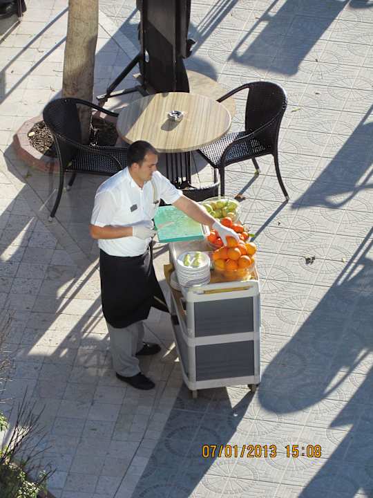 Frisches Obst wird zubereitet Aydinbey Kings Palace & Spa