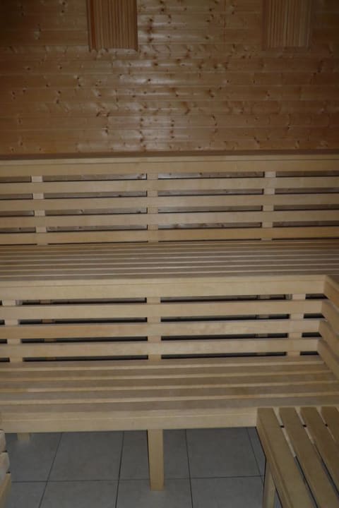 Sauna von innen Stranddorf Augustenhof