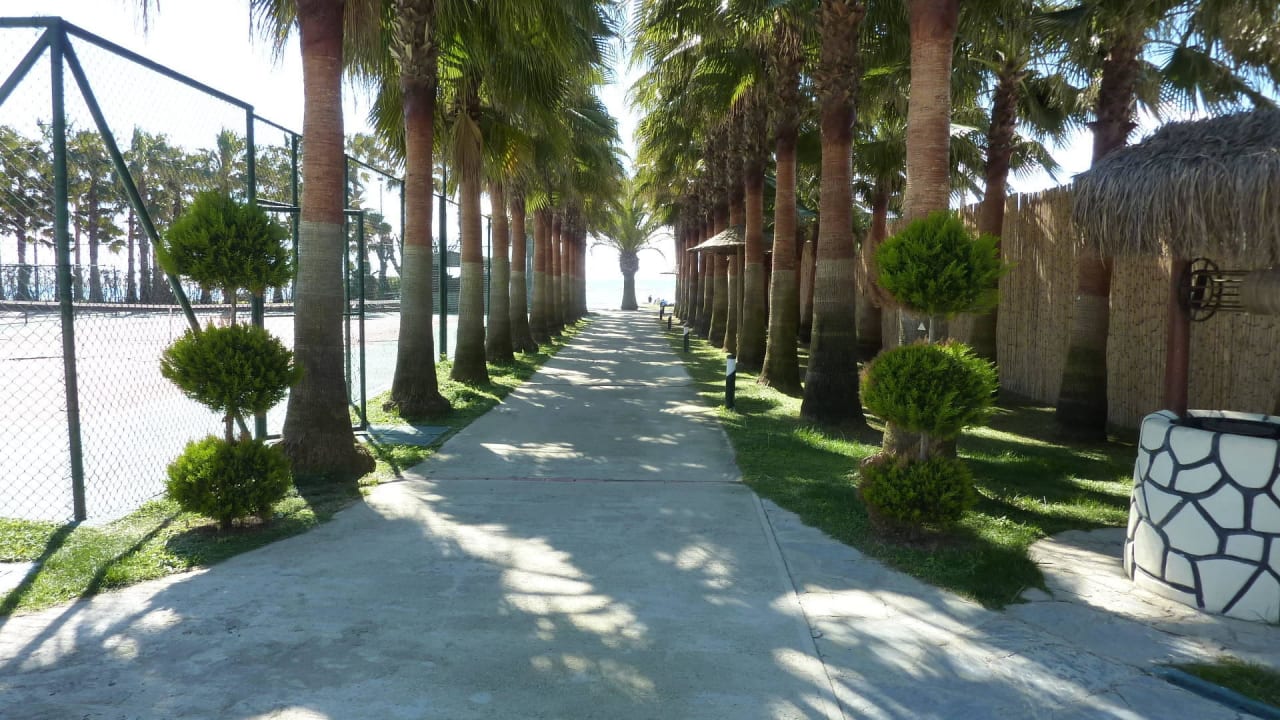 Unser Weg zum Strand Hotel Miramare Beach