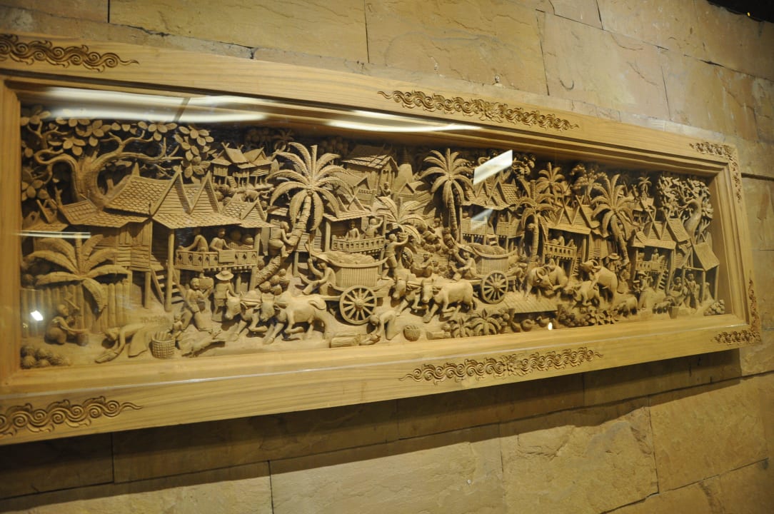 Piękny wystrój holu Hotel Bangkok Palace