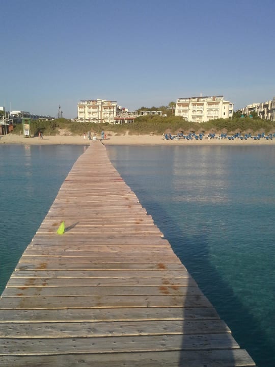 Blick vom Steg in Richtung Hotel Zafiro Bahia