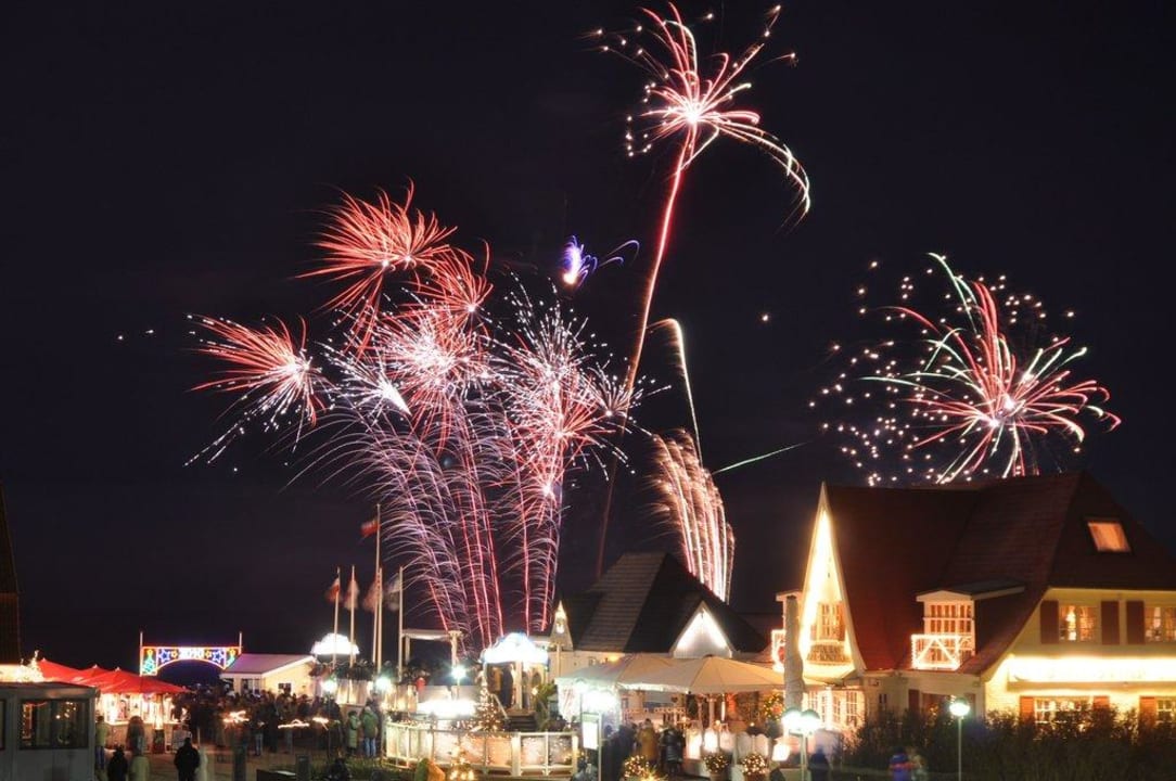 Silvesterfeuerwerk vom Hotel aus Lindner Hotel Sylt