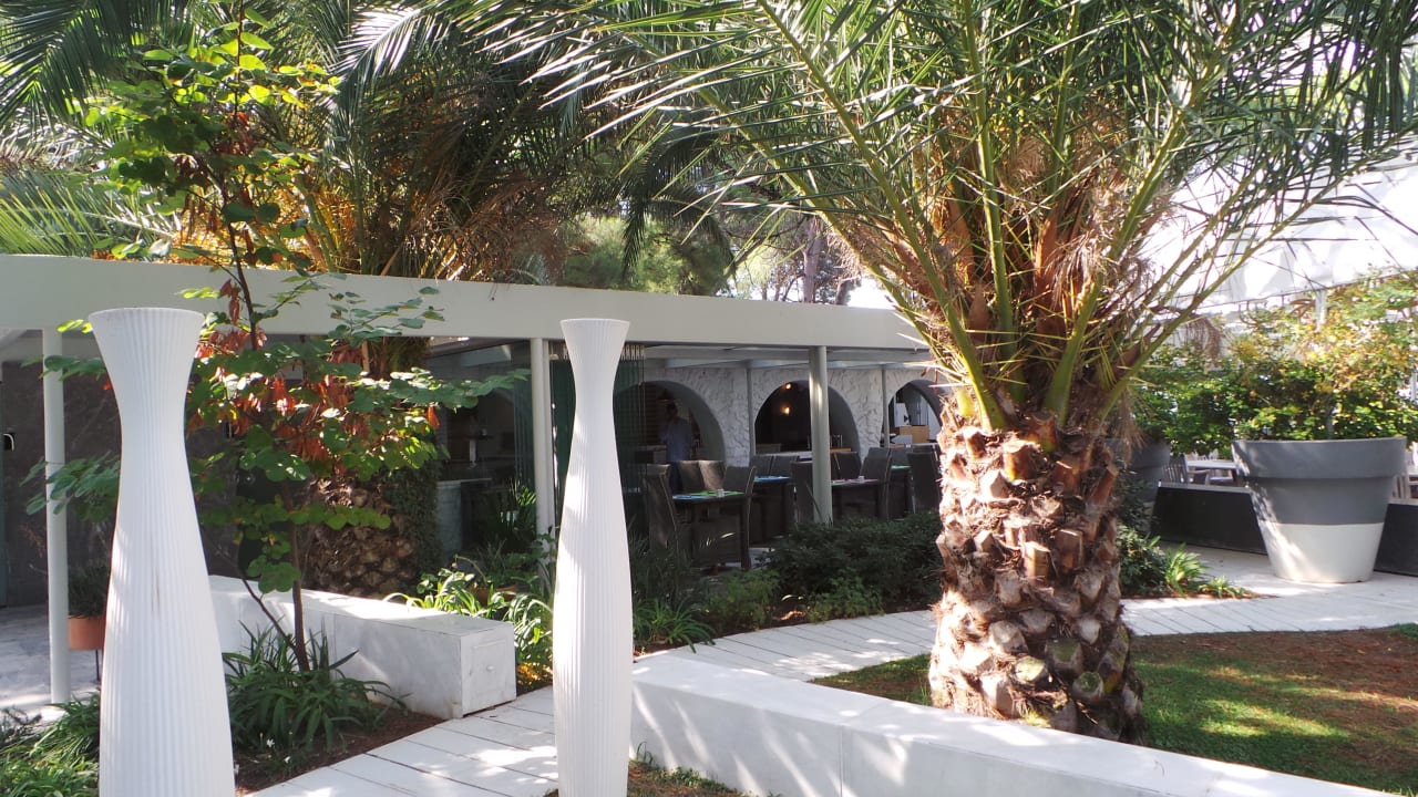Blick zum Restaurant Ekies All Senses Resort, a Member of Design Hotels