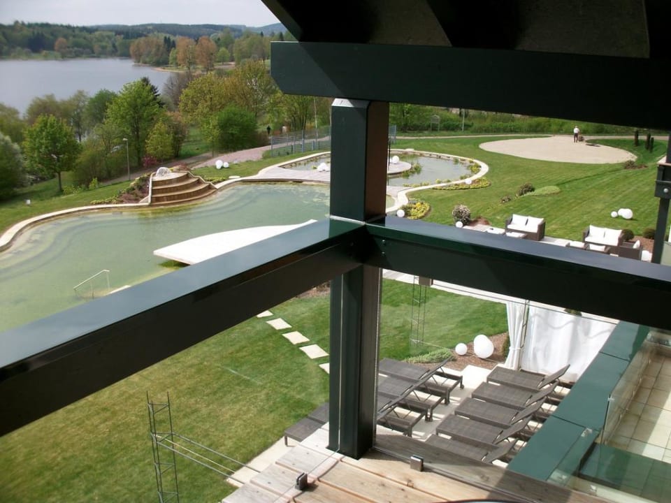 Blick vom Balkon Hochwälder Wohlfühlhotel