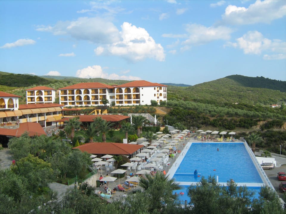 Blick vom Balkon  Akrathos Beach Hotel