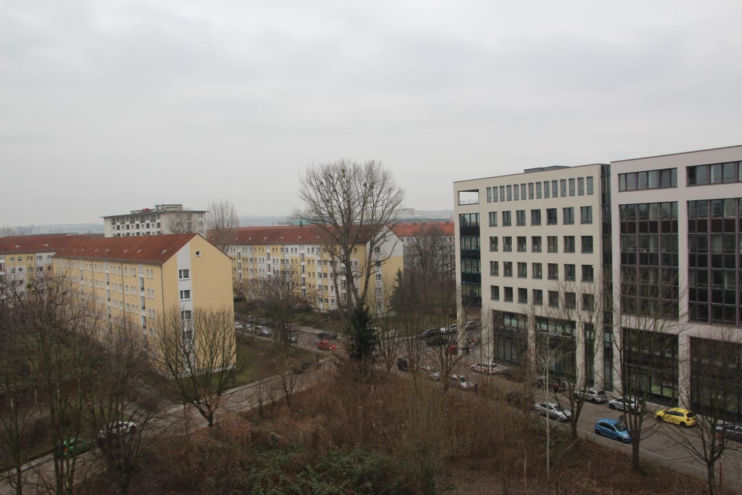 Blick in Richtung Hauptbahnhof Jugendherberge Dresden Jugendgästehaus