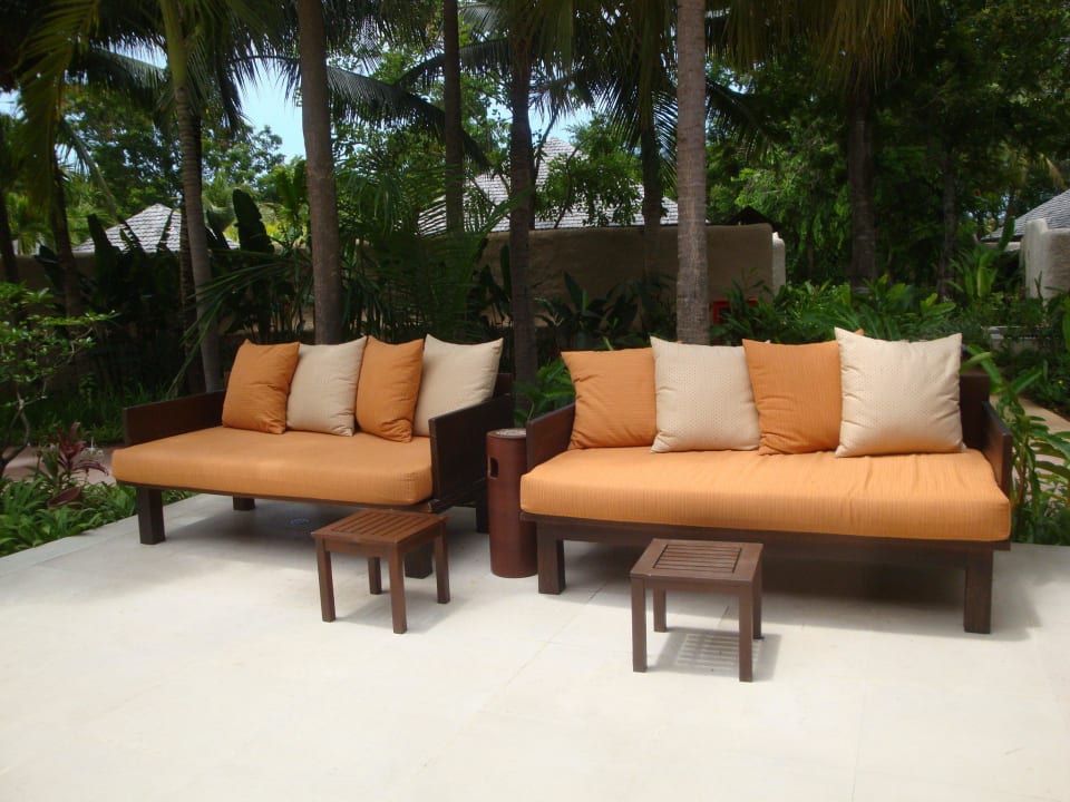 Raucherbereich beim Restaurant Sheraton Hua Hin Pranburi Villas