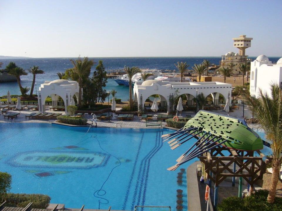 Blick vom Zimmer Arabella Azur Resort