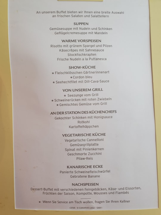 Gastro Hotel Riu Palace Maspalomas Adults Only