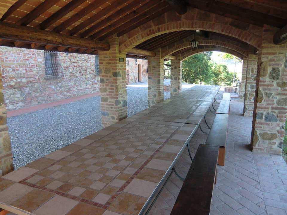 Essplatz außen für alle regensicher Agriturismo Podere Il Gattero